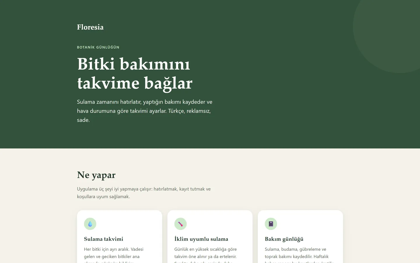 Floresia masaüstü ekranı